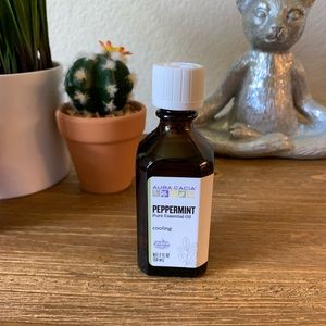 Aura Cacia Peppermint Essential Oil Large Bottle